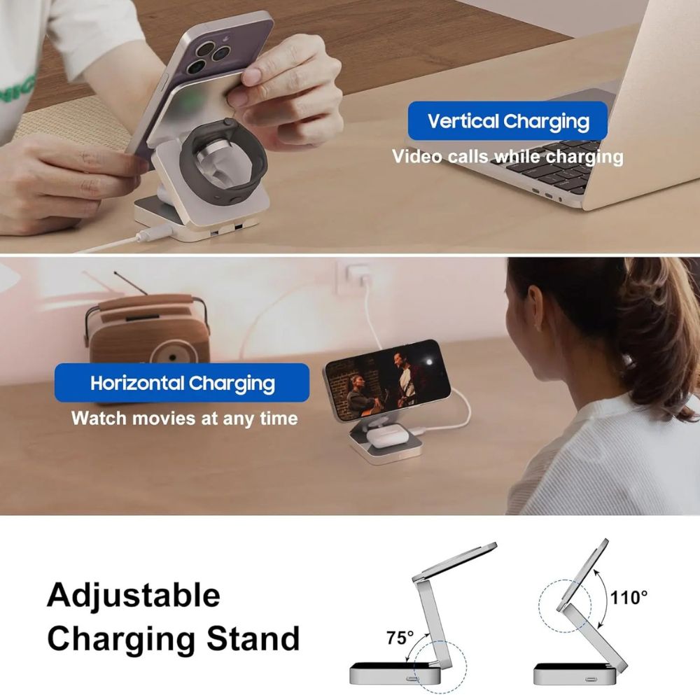 3 in 1 Foldable Charger